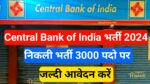 Central Bank Of India Recruitment 2024: