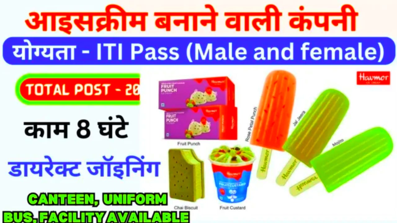 Havmor ice crea job vacancy 2024 :