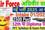 Air force Vacancy : एयर फोर्स भारती का नोटिफिकेशन हुआ जारी आवेदन शुरू