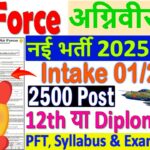 Air force Vacancy : एयर फोर्स भारती का नोटिफिकेशन हुआ जारी आवेदन शुरू