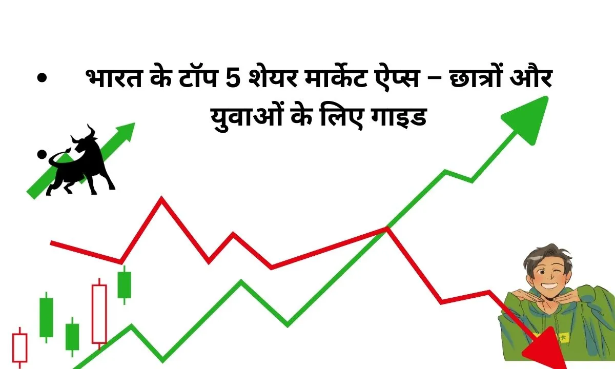 भारत के टॉप 5 शेयर मार्केट ऐप्स – छात्रों और युवाओं के लिए गाइड